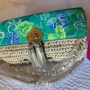 Lilly Pulitzer NWT Botanical Flutter Shoulder Bag